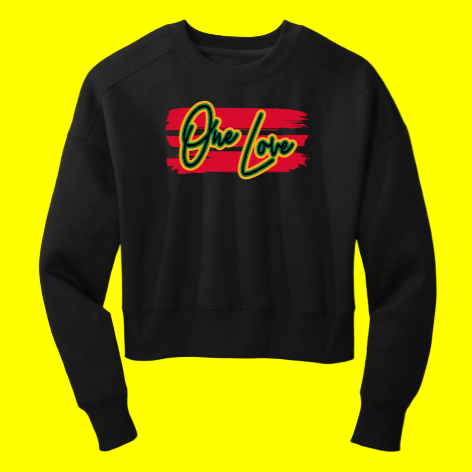 One Love Cropped Sweatshirt
