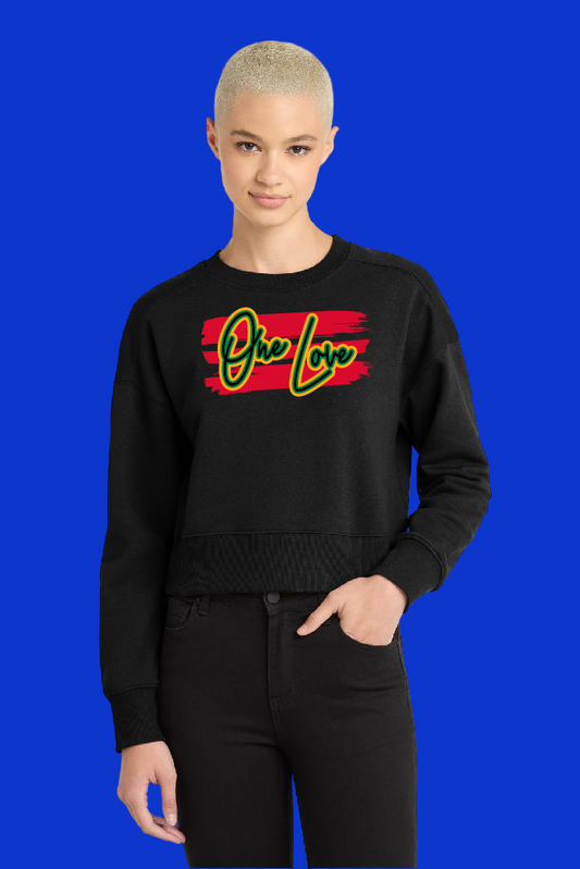 One Love Cropped Sweatshirt